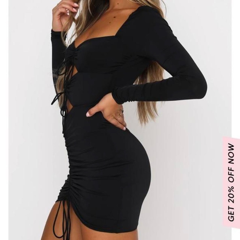 WHITE FOX BOUTIQUE BLACK MINI DRESS - Picture 3 of 6